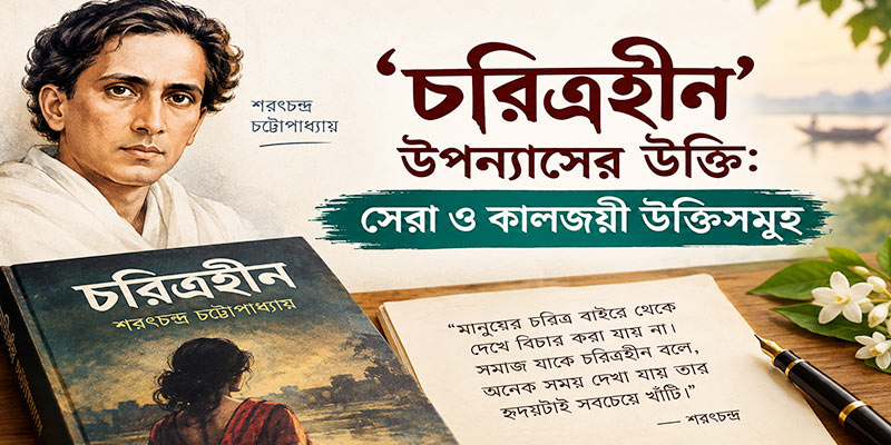 চরিত্রহীন উপন্যাসের উক্তি: