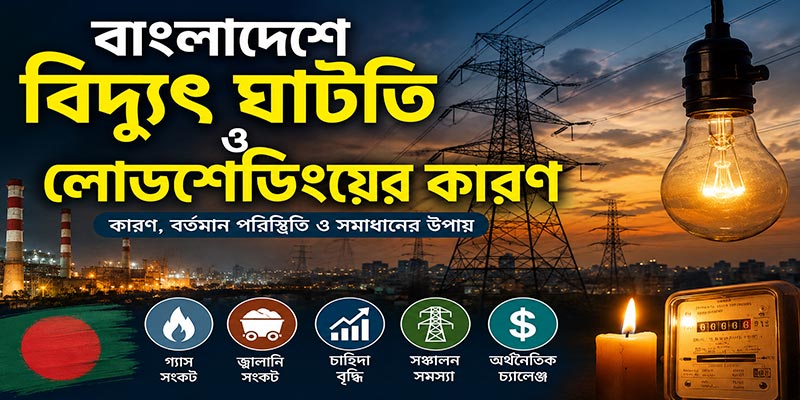 বাংলাদেশে বিদ্যুৎ ঘাটতি ও লোডশেডিংয়ের কারণ