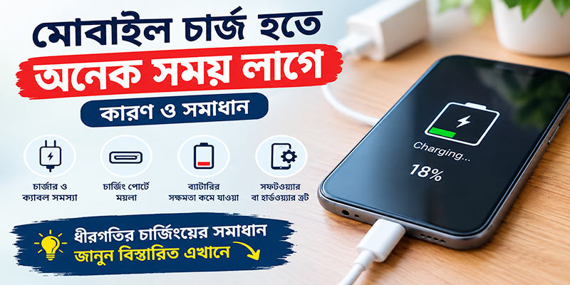মোবাইল চার্জ হতে অনেক সময় লাগে