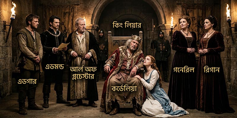 King Lear Major Characters (প্রধান চরিত্রসমূহ)